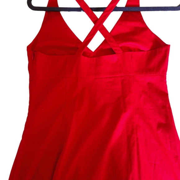 Club Monaco Red Midi Dress - Picture 3 of 3